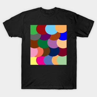 Circle pattern modern abstract artwork T-Shirt